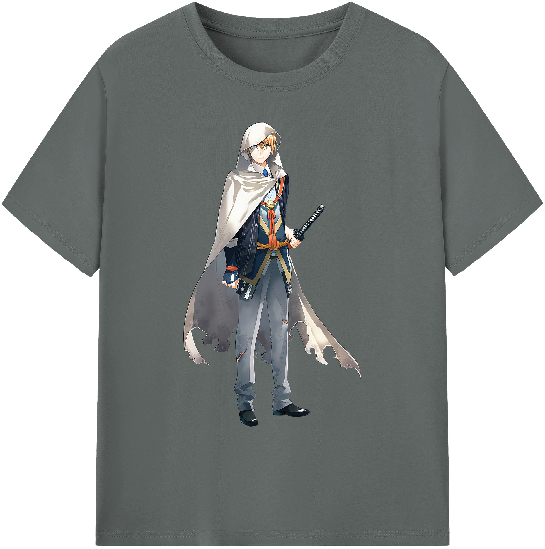 （画像用） 刀剣乱舞 Touken Ranbu 綿100％ メンズ半袖Tシャツ｜肌触りやわらか＆通気性
